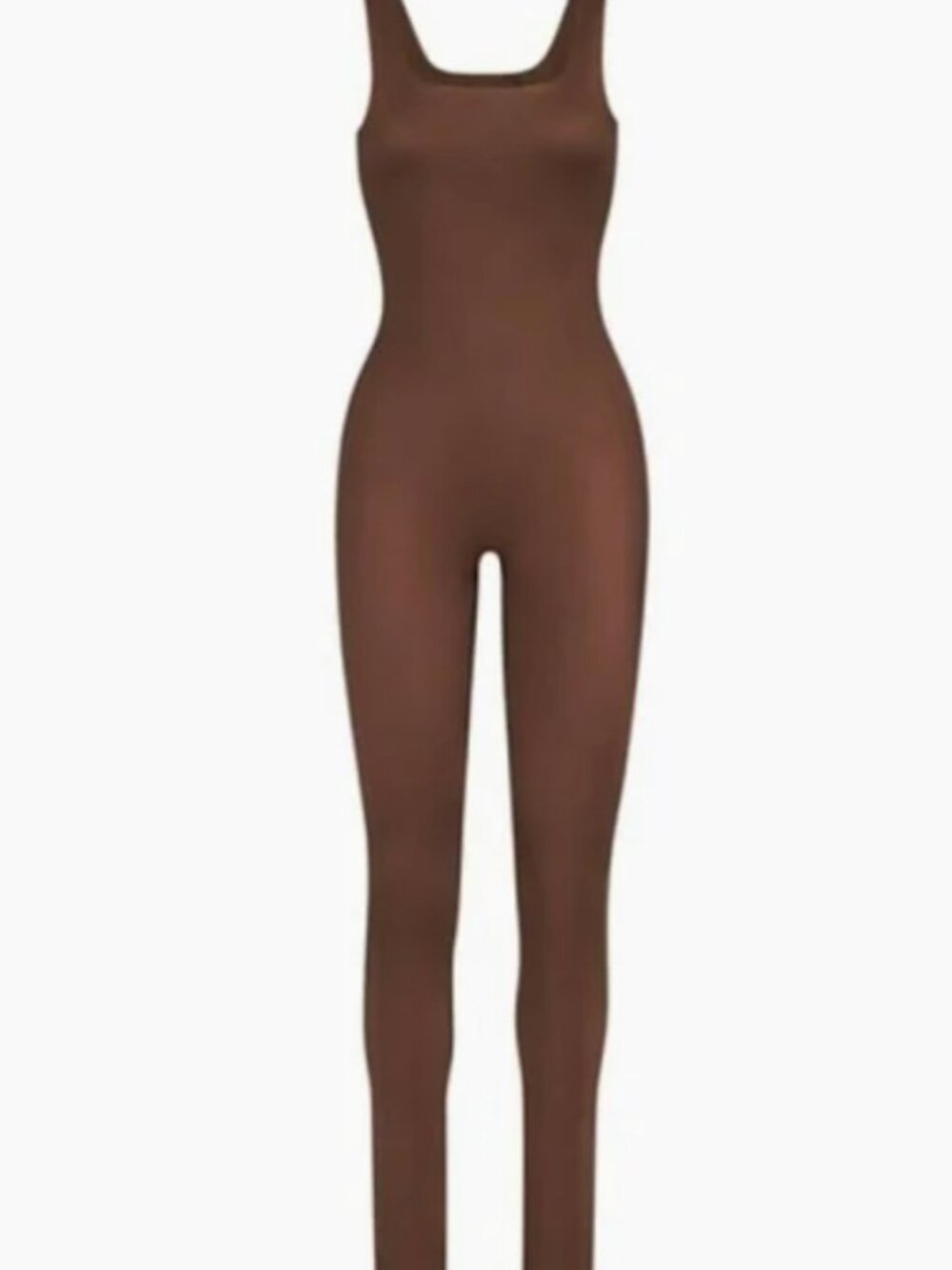 NWT • SKIMS • ALL-IN-ONE SHINE SQUARE NECK TANK ONESIE • Size Medium • COMFY